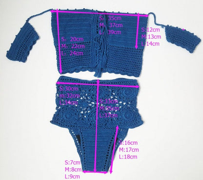 Crochet Two-Piece Swimsuit