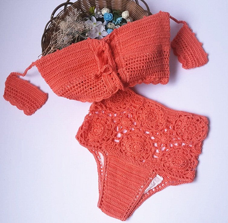 Crochet Two-Piece Swimsuit