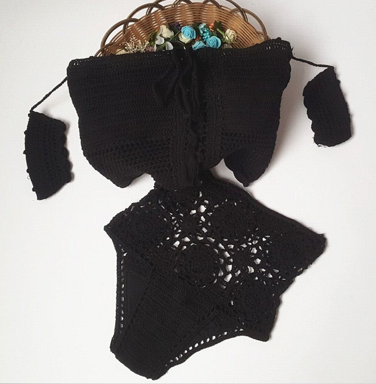 Crochet Two-Piece Swimsuit