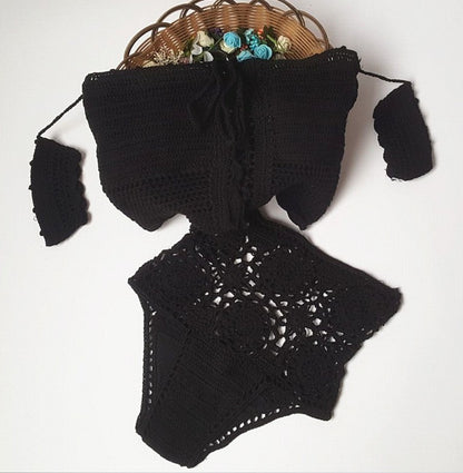 Crochet Two-Piece Swimsuit