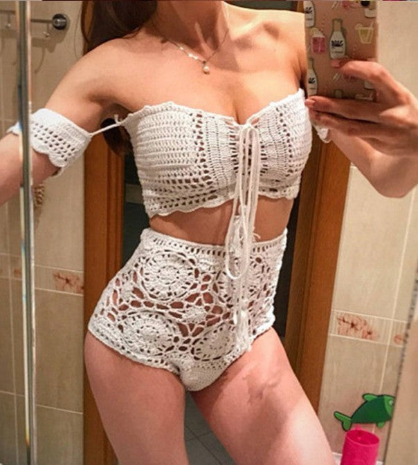 Crochet Two-Piece Swimsuit