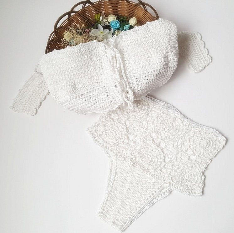 Crochet Two-Piece Swimsuit